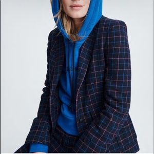 rag & bone Navy Plaid Blazer with Pink & Blue Windowpane